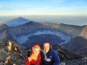 Indonesia, Lombok, cima del monte Rinjani